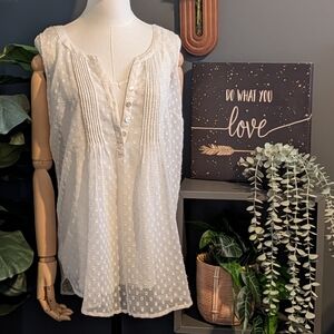 Motherhood Maternity Cream Textured Blouse